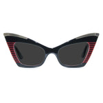 Load image into Gallery viewer, doreen black red cat eye sunglasses