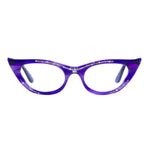 Load image into Gallery viewer, purple winged cat eye glasses