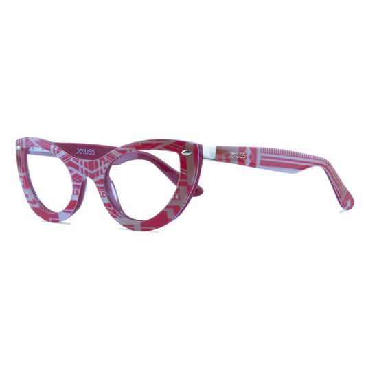 Red and gold cateye glasses