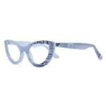 Load image into Gallery viewer, Cat Eye Glasses - White &amp; SIlver - Gatsby
