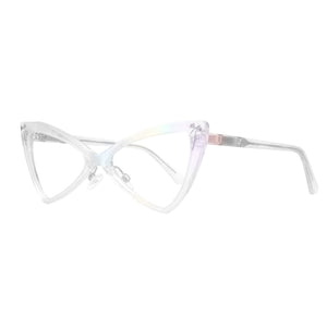 Cat Eye Glasses - Clear Rainbow - Hedy