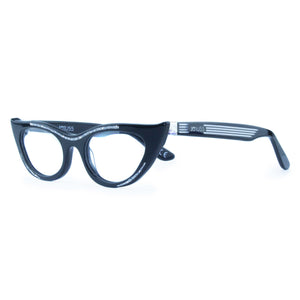 Cat Eye Glasses Frame - Black- Lana