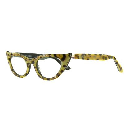 Leopard print cat eye glasses frame 