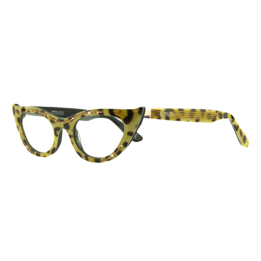 Leopard print cat eye glasses frame 