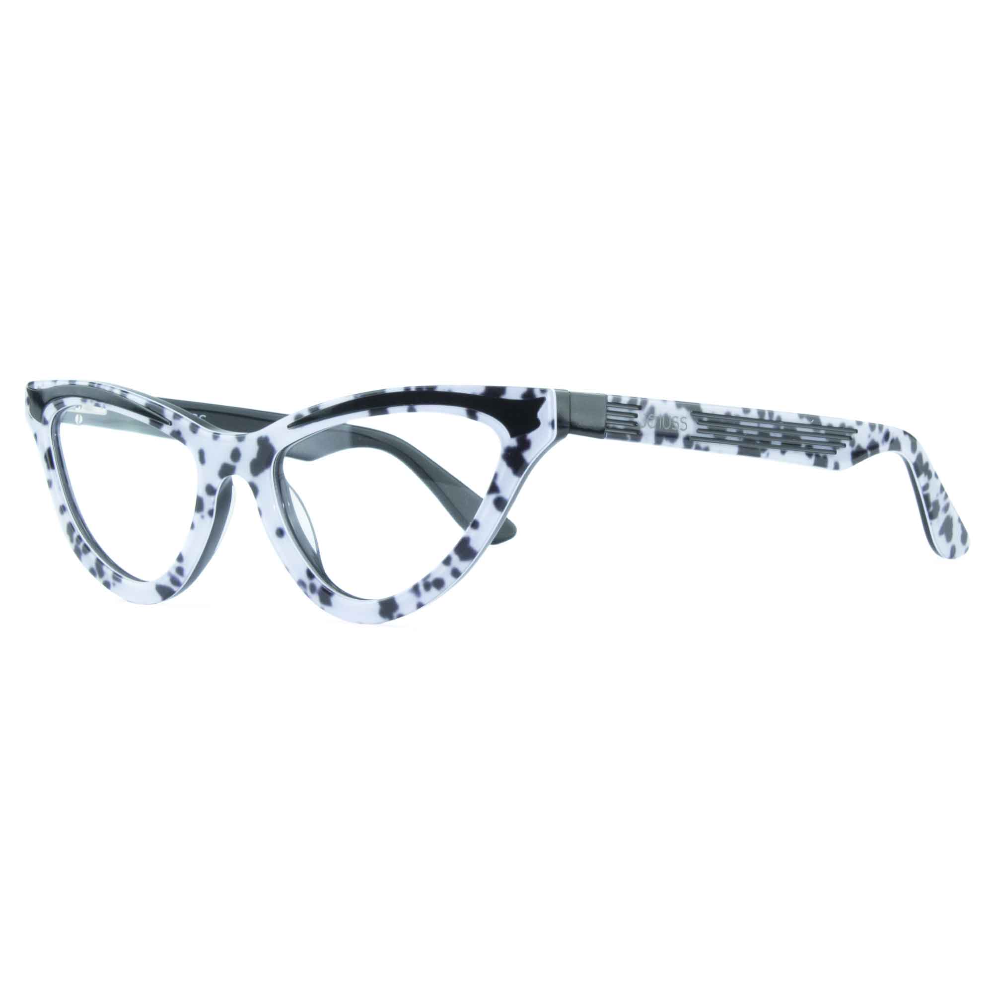 Cat Eye Glasses Frame - Animal Print Dalmation - Maryloo