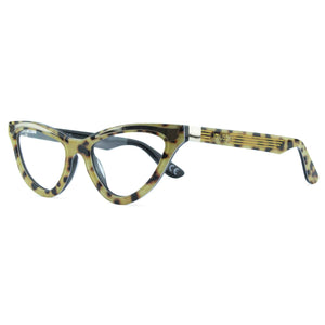 Cat Eye Glasses Frame - Leopard Print - Maryloo