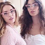 Load image into Gallery viewer, Cat Eye Glasses Frames - Pink &amp; Rose Gold - Rita
