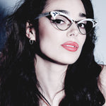 Load image into Gallery viewer, Cat Eye Glasses - White Pearl - Rita
