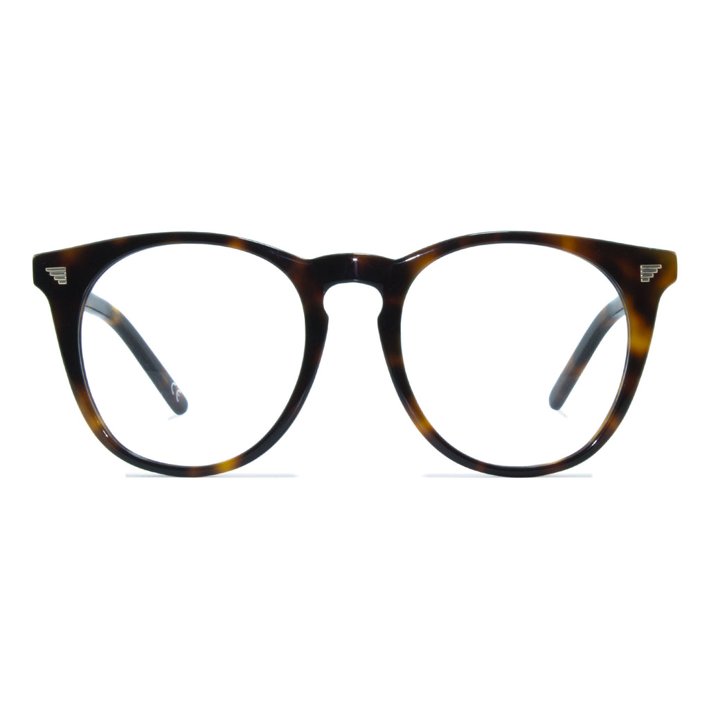 tortoiseshell large round glasses