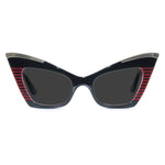 Load image into Gallery viewer, doreen black red cat eye sunglasses
