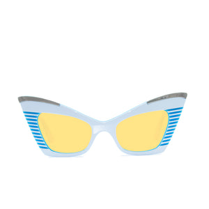 Cat Eye Sunglasses - White - Doreen