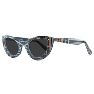 Cat Eye Sunglasses - Black & Gold - Gatsby