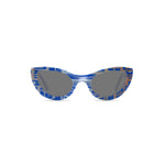 Load image into Gallery viewer, Cat Eye Sunglasses - Blue &amp; Gold - Gatsby
