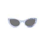 Load image into Gallery viewer, Cat Eye Sunglasses - White &amp; SIlver - Gatsby
