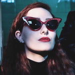 Load image into Gallery viewer, Cat Eye Sunglasses - Red Glitter - Glimmer
