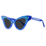Load image into Gallery viewer, Cat Eye Sunglasses - Blue Saphire - Glimmer

