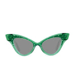 Load image into Gallery viewer, Cat Eye Sunglasses - Green Emerald - Glimmer
