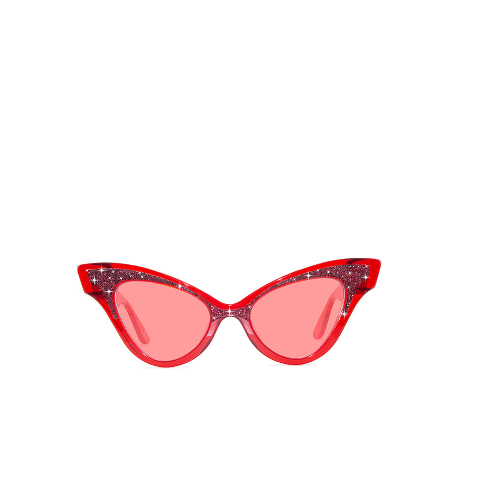 Empyre Frankie Red Square Cat Eye Sunglasses