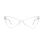 Load image into Gallery viewer, Cat Eye Glasses - Clear Rainbow - Hedy
