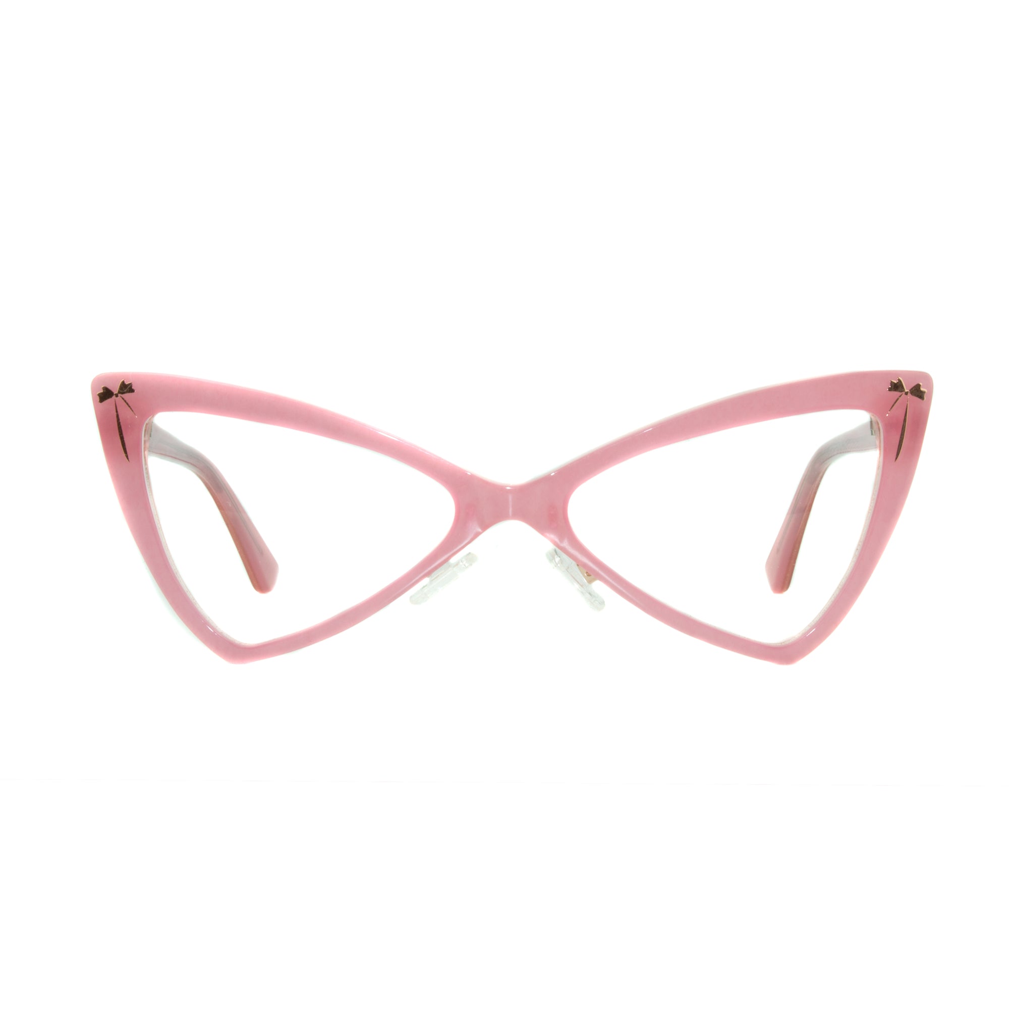Cat Eye Glasses Frame - Pink Glitter - Hedy