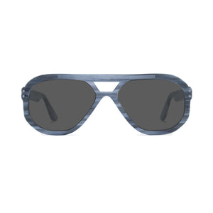 Navigator Sunglasses - Grey Wood Effect - Jim
