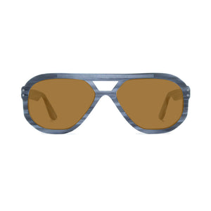 Navigator Sunglasses - Grey Wood Effect - Jim