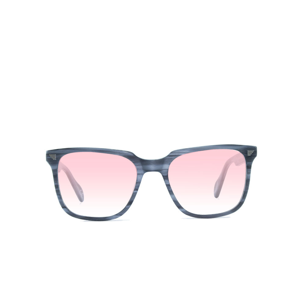 Square Sunglasses - Grey Wood Effect - Kent