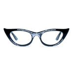 Load image into Gallery viewer, black winged cat eye glasses
