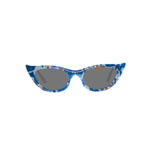 Load image into Gallery viewer, Cat Eye Sunglasses - Blue &amp; Creme - Lana
