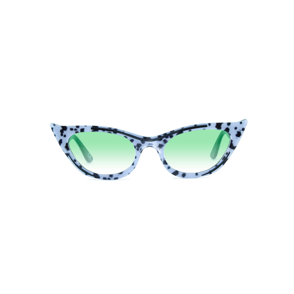 Cat Eye Sunglasses - Dalmation Print - Lana