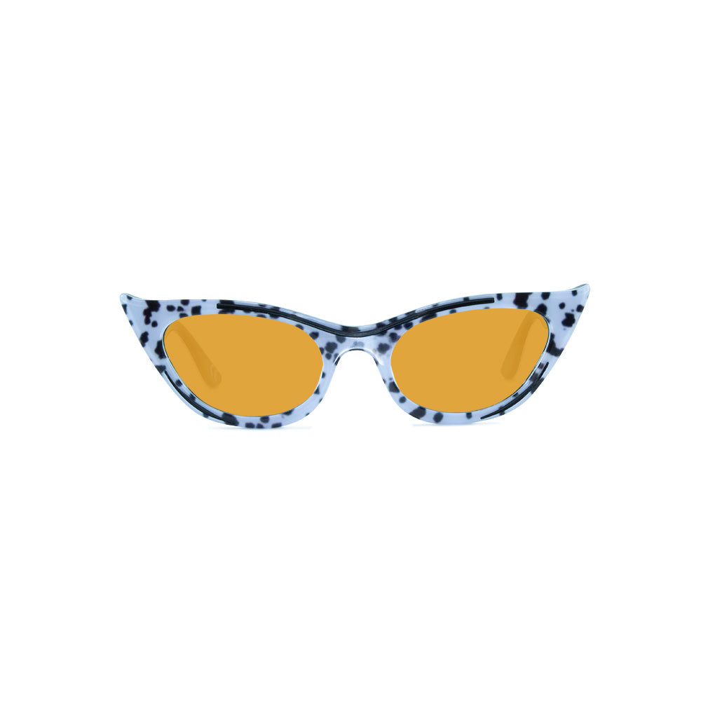 Cat Eye Sunglasses - Dalmation Print - Lana