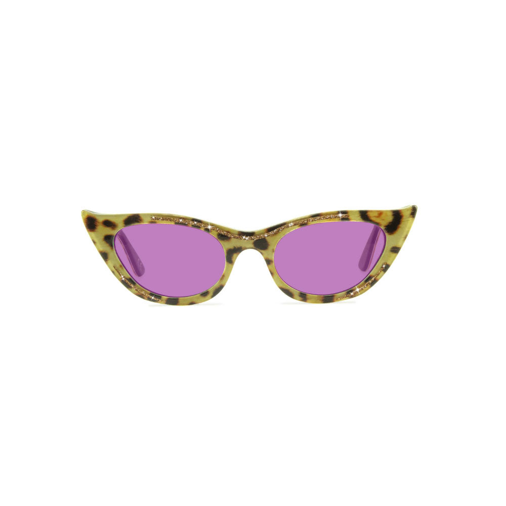 Cat Eye Sunglasses - Leopard Print - Lana