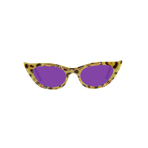 Cat Eye Sunglasses - Leopard Print - Lana