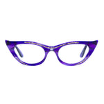 Load image into Gallery viewer, purple winged cat eye glasses
