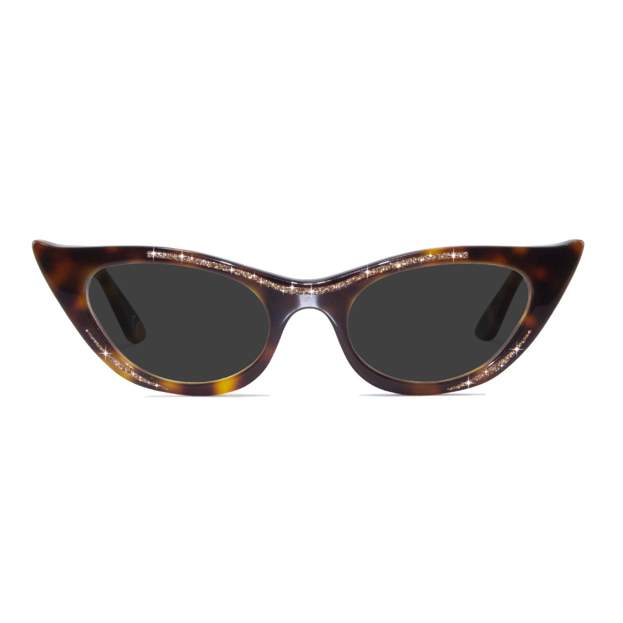 tortoiseshell winged cat eye sunglasses