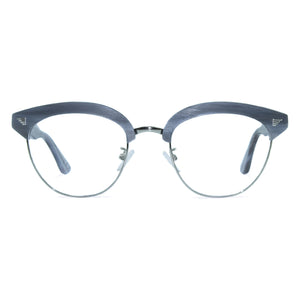light grey clubmaster glasses