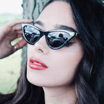 Load image into Gallery viewer, Cat Eye Sunglasses - Black - Maryloo
