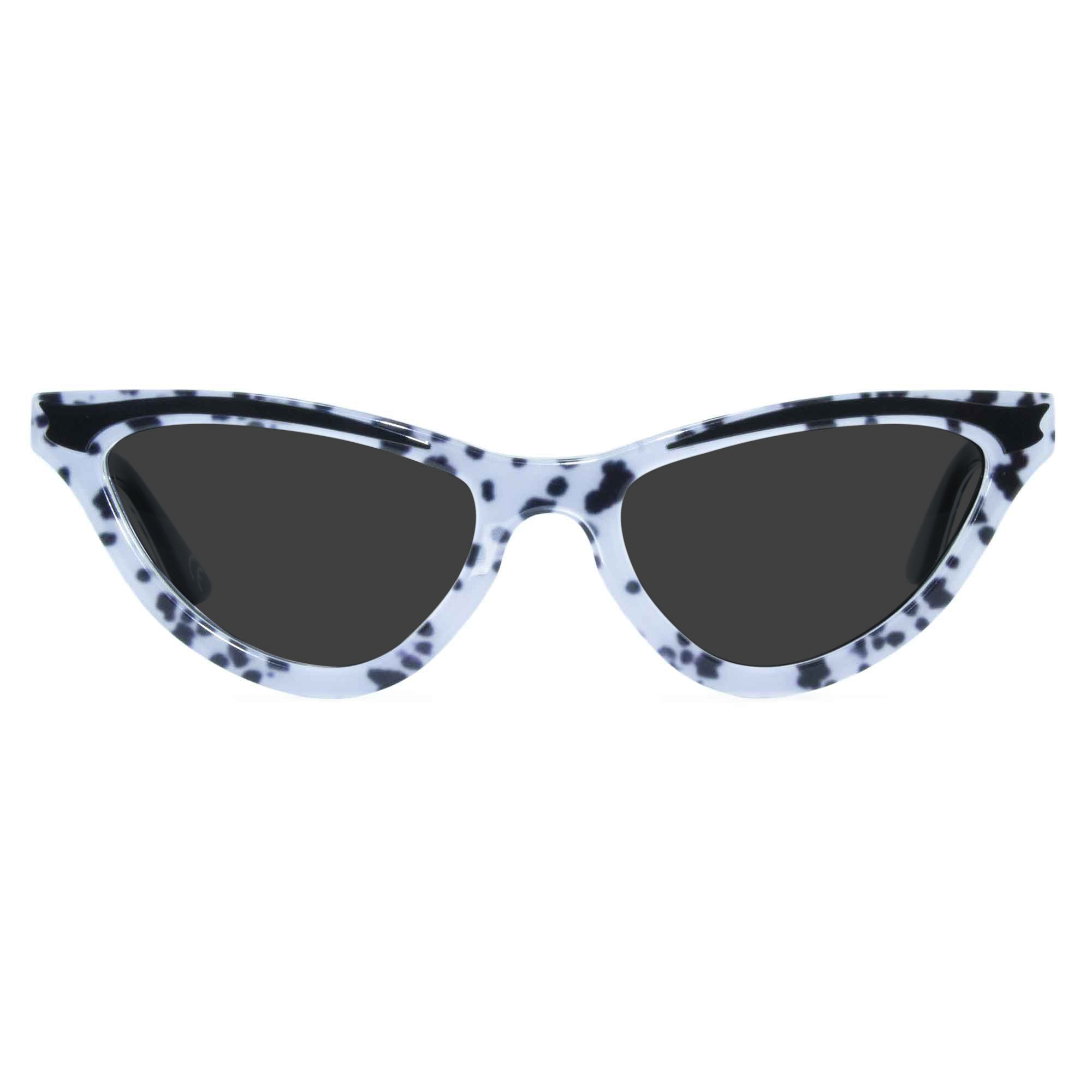 dalmatian print cat eye sunglasses