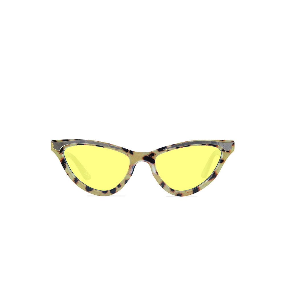Cat Eye Sunglasses - Leopard Print - Maryloo