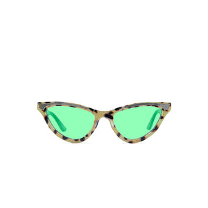 Cat Eye Sunglasses - Leopard Print - Maryloo