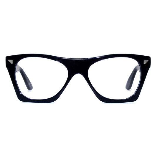 black wayfarer glasses