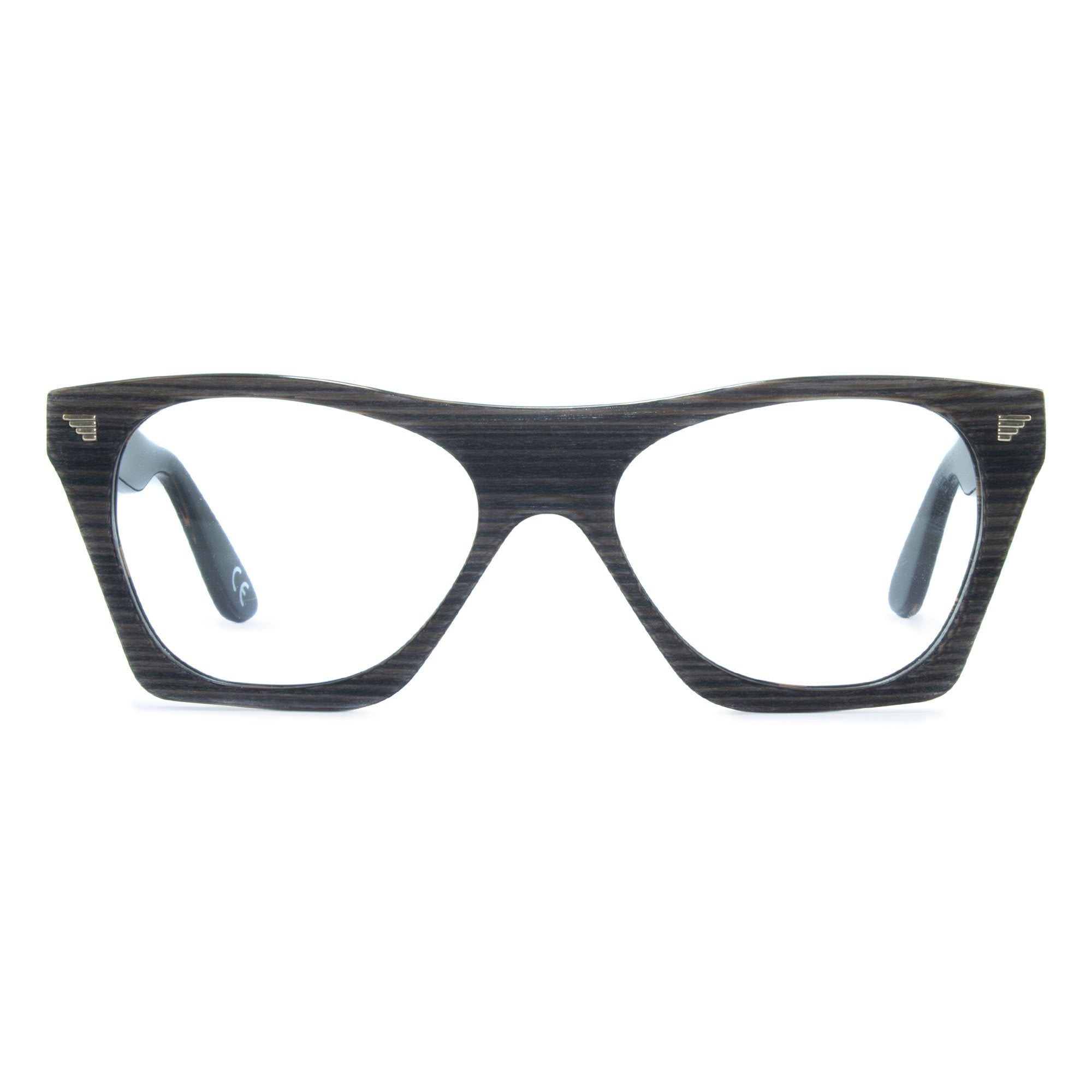 dark grey wayfarer glasses
