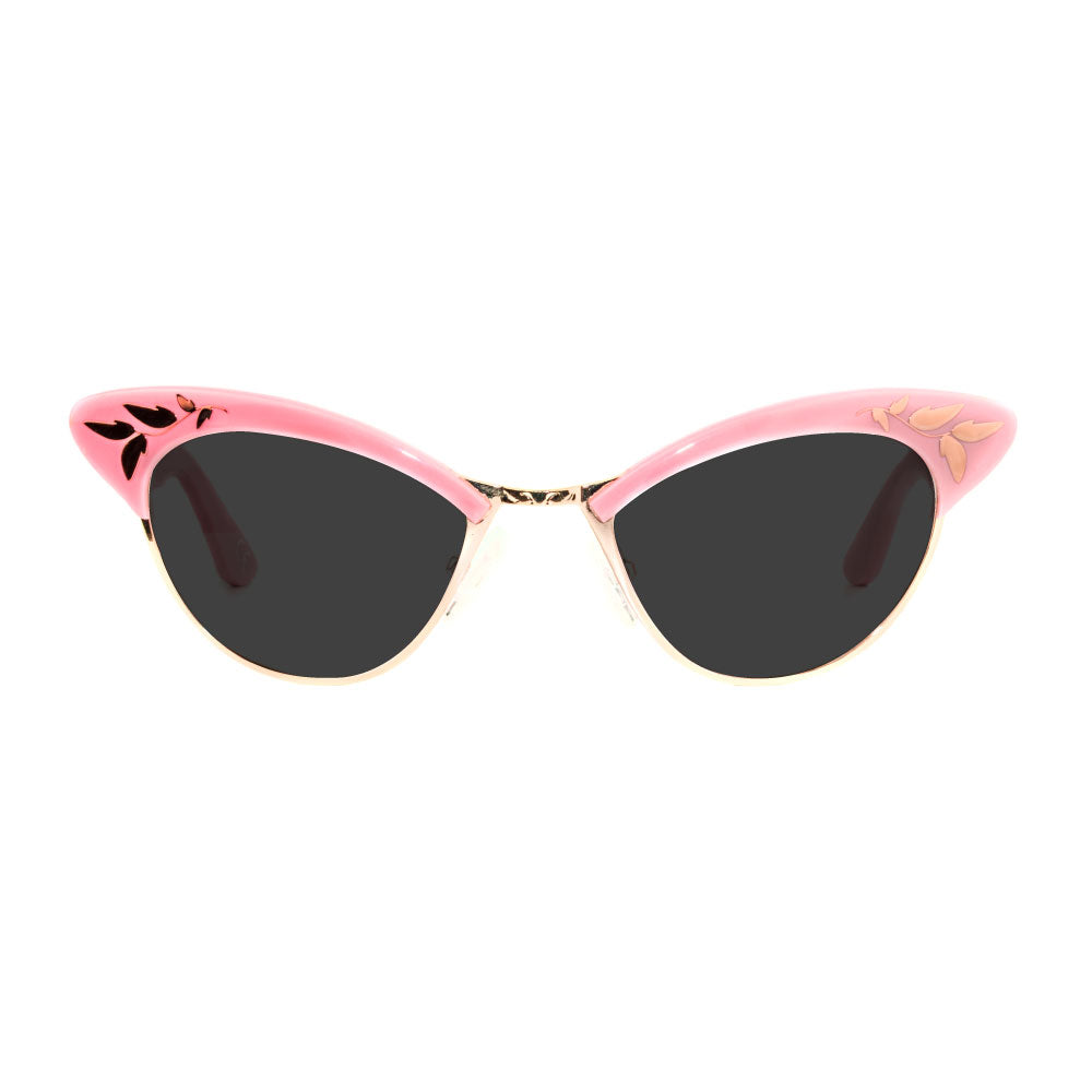 Cat Eye Sunglasses - Pink & Rose Gold - Rita