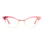 Load image into Gallery viewer, Cat Eye Glasses Frames - Pink &amp; Rose Gold - Rita
