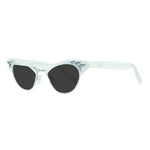 Load image into Gallery viewer, Cat Eye Sunglasses - White &amp; Silver - Rita
