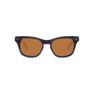 Rectangular Sunglasses - Dark Wood Effect - Russ