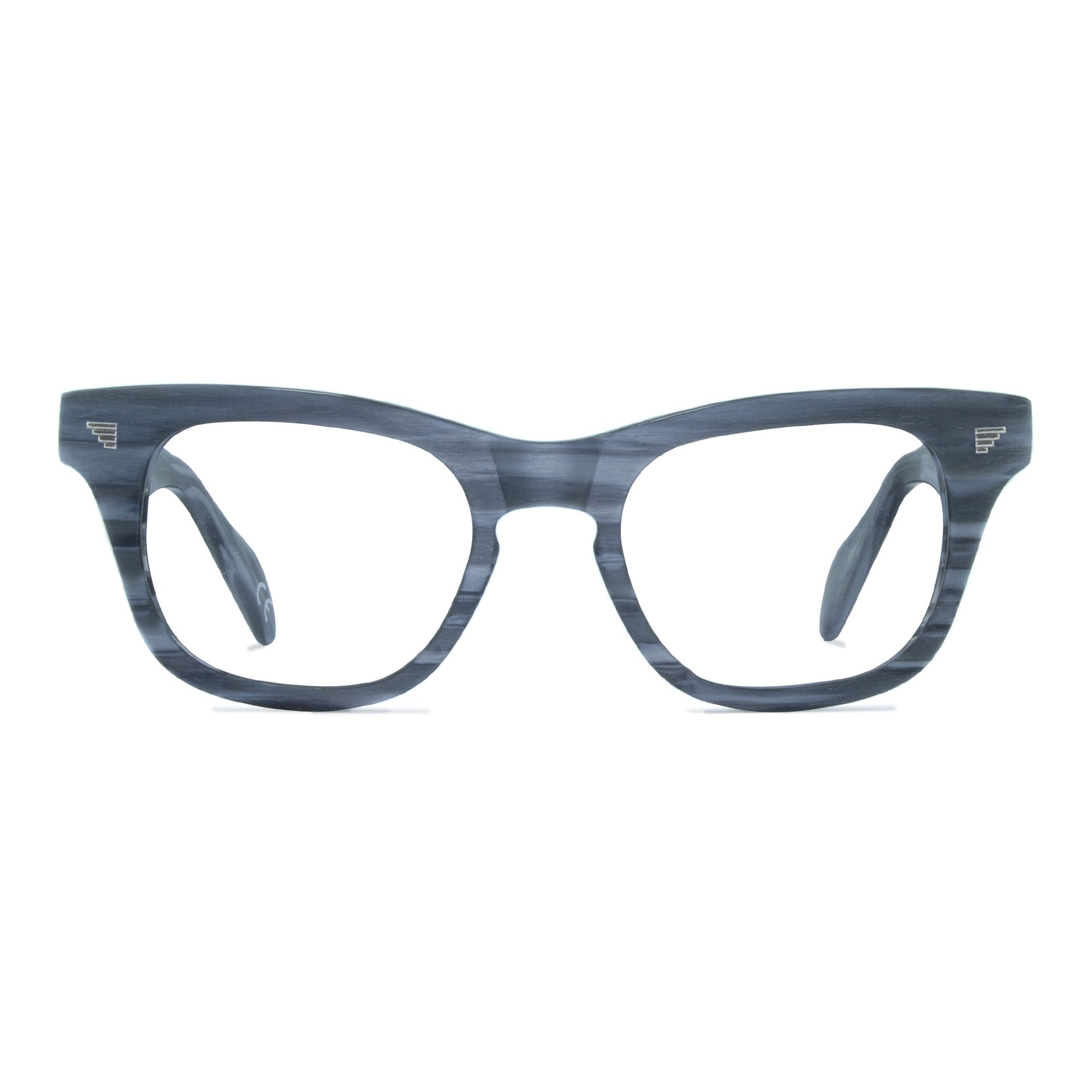 light grey wayfarer glasses